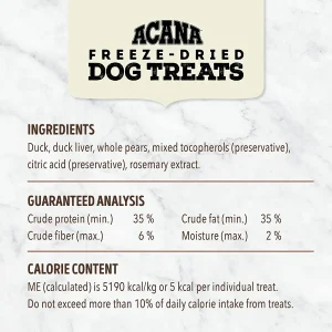 Acana Singles Grain Free Dog Treat Ingredients
